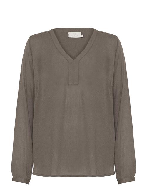 Amber Blouse Ls Kaffe Khaki