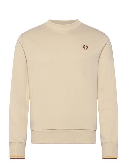 Se Fred Perry Crew Neck Sweatshirt Fred Perry Beige ved Booztlet