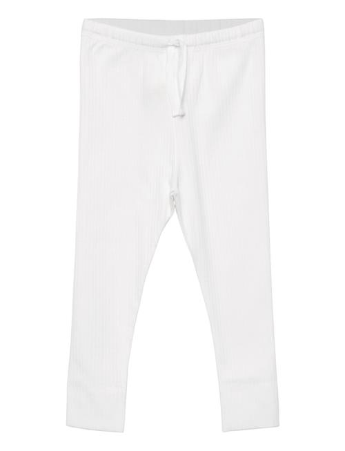 Rib Jersey Leggings W. String Copenhagen Colors White