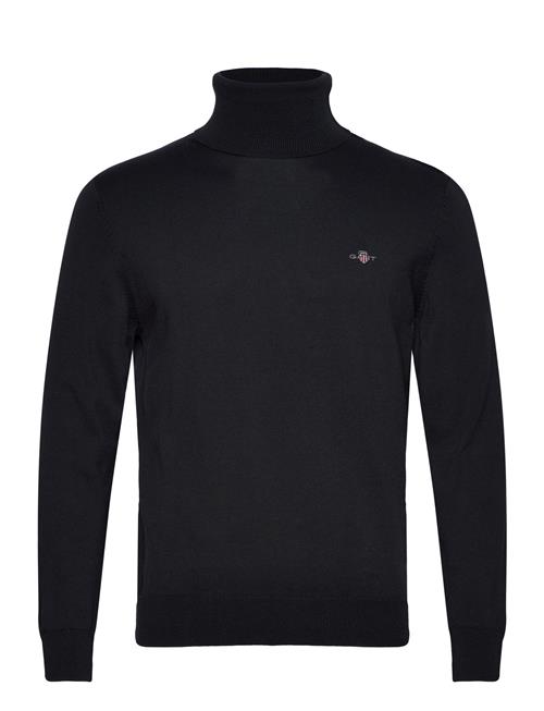 Se GANT Classic Cotton Rollerneck GANT Black ved Booztlet