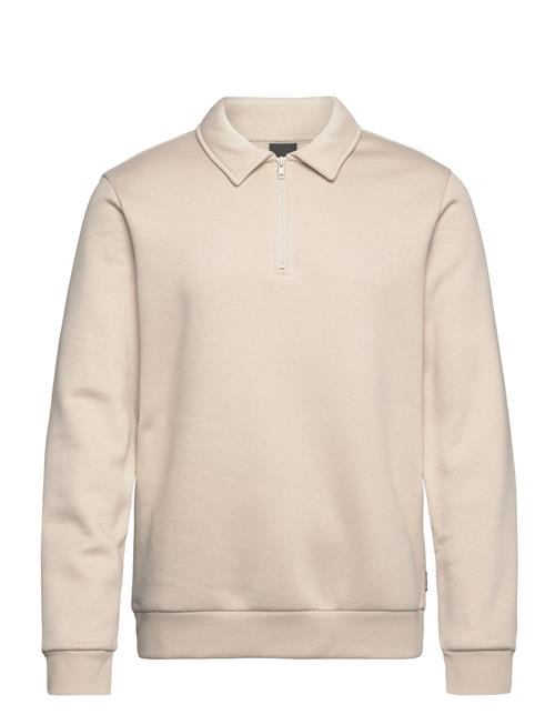 Se ONLY & SONS Onsceres 1/4 Zip Sweat Polo ONLY & SONS Cream ved Booztlet