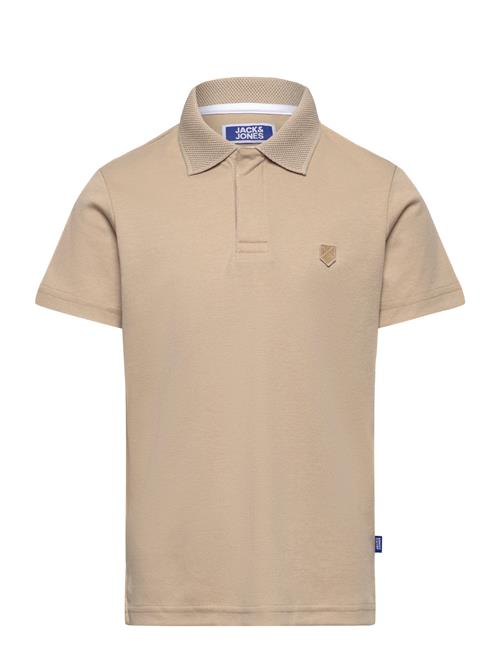 Se Jack & Jones Jprccrodney Ss Polo Jnr Jack & J S Beige ved Booztlet