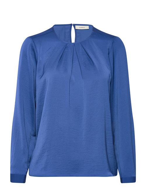 Se InWear Dotaiw Pleat Blouse InWear Blue ved Booztlet