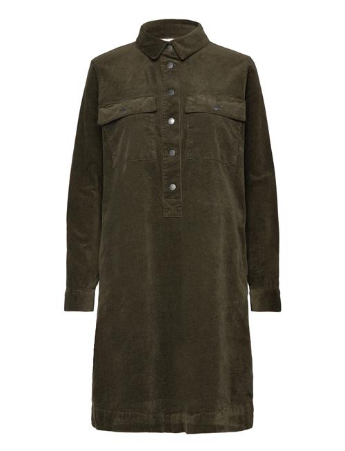 Pulz Jeans Pzsally Ls Placket Dress Pulz Jeans Khaki