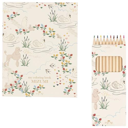 Konges Sløjd Coloring Book And Crayons  MIZUMI One Size      Unisex