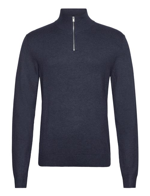 Ecovero Half Zip L/S Knit Lindbergh Navy