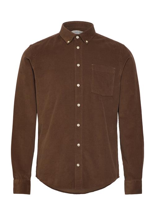 Casual Friday Cfanton Ls Bd Baby Cord Shirt Casual Friday Brown