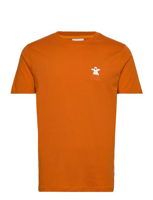 Halloween Embroidery Tee S/S Lindbergh Orange