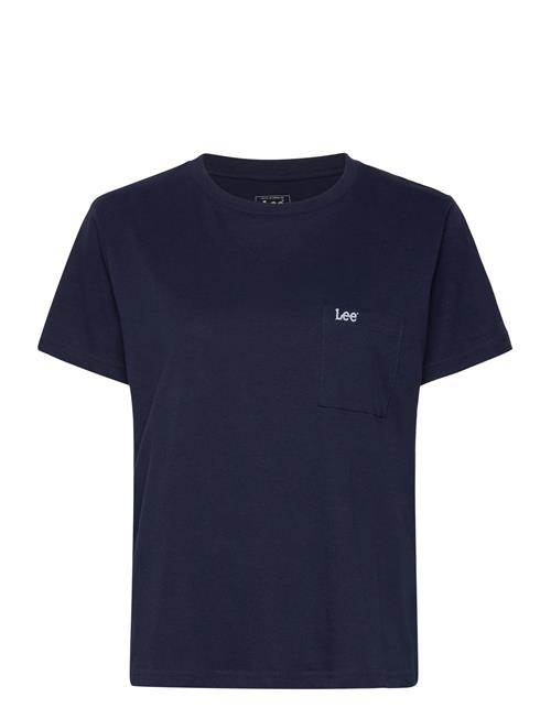 Se Lee Jeans Ss Pocket Tee Lee Jeans Navy ved Booztlet