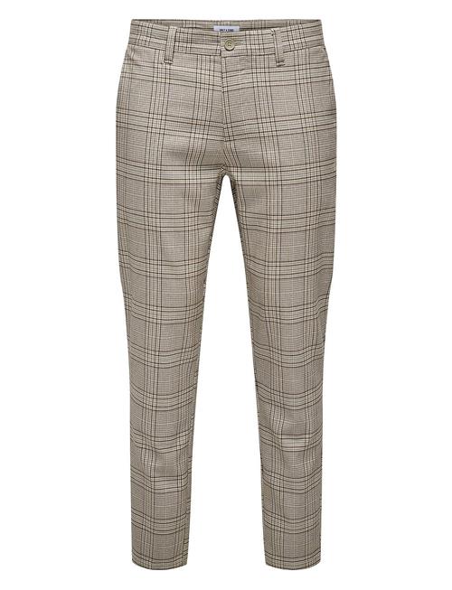 Se ONLY & SONS Onsmark Slim Check 020935 Pant Fd37 ONLY & SONS Beige ved Booztlet