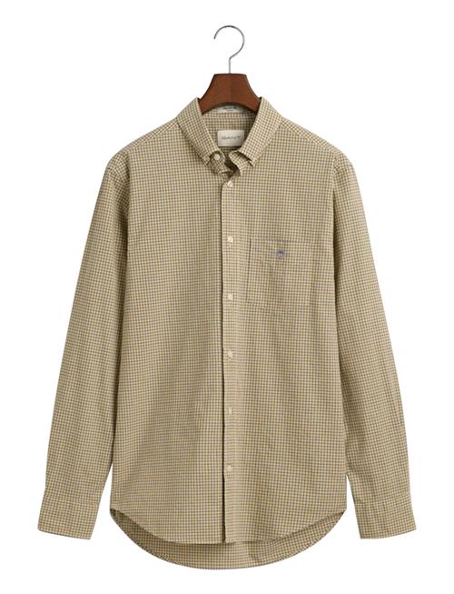 GANT Reg Poplin Micro Check Shirt GANT Yellow