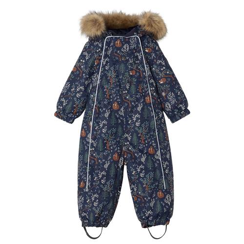 Se Kuling Val D'Isere Mønstret Flyverdragt Mighty Forest | Marine blå | 98 cm ved Babyshop