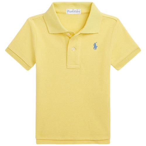 Se Ralph Lauren Logo Poloshirt Oasis Yellow | Gul | 6 months ved Babyshop