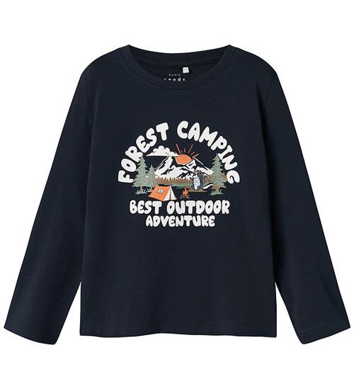 Se Name It Bluse - NmmVux - Dark Sapphire/Camping ved KidsWorld