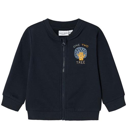 Se Name It Name It Sweatcardigan - NbmVonne - Dark Sapphire/Tree ved KidsWorld