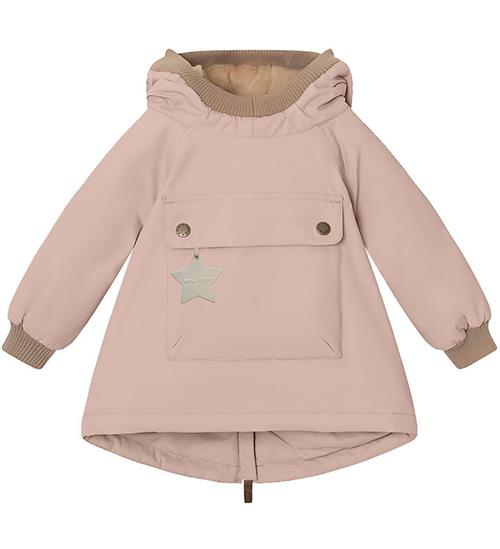 Se Mini A Ture Mini A Ture Vinterjakke - Babywen Fleece - Adobe Rose ved KidsWorld