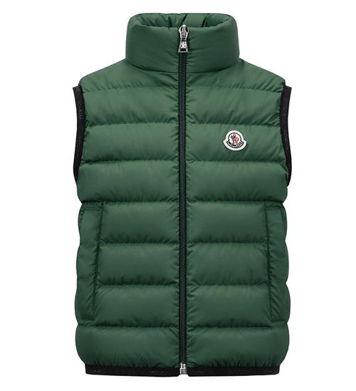 Se Moncler Moncler Dunvest - Contrin - MÃ¸rkegrÃ¸n ved KidsWorld