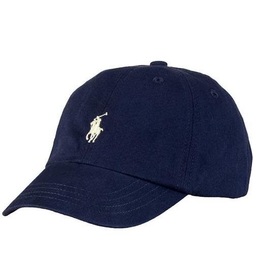 Se Polo Ralph Lauren Polo Ralph Lauren Kasket - Navy m. Logo ved KidsWorld