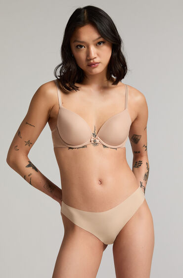 Hunkemöller Invisible brasiliansk trusse Micro Beige