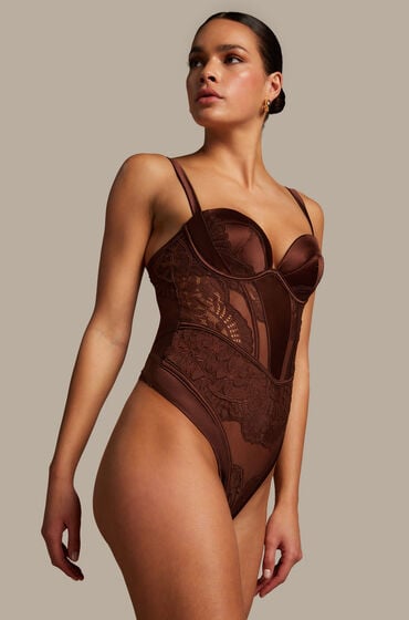 Se Hunkemöller Body Indigo Brown ved Hunkemøller