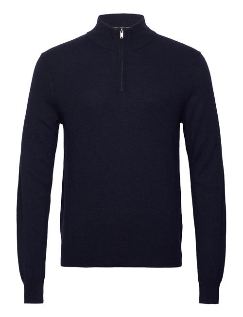 Hackett London Merino Cash Mix Hzip Hackett London Navy