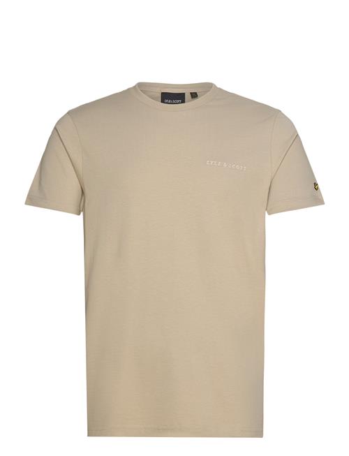 Embroidered T-Shirt Lyle & Scott Beige