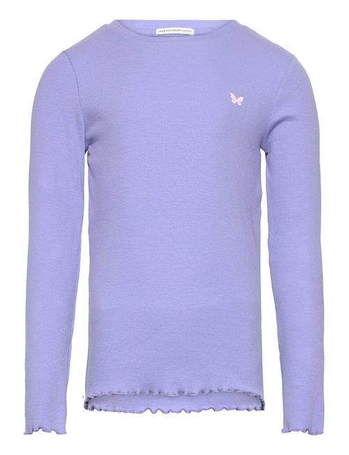 Embroidered Rib Longsleeve Tom Tailor Purple