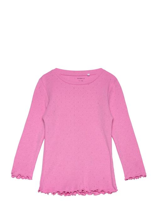 Nmfnimisa Ls Slim Top Name It Pink