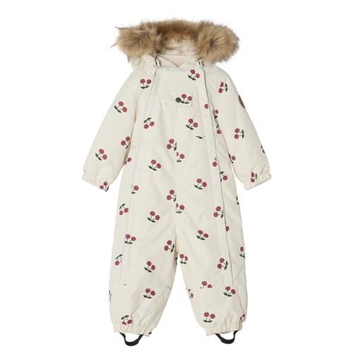 Se Kuling Val D'Isere Mønstret Flyverdragt Med Kirsebær Cremefarvet 74 cm  Creme  74 cm  Unisex ved Babyshop