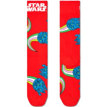 Happy socks Strømper Star Wars Millennium Falcon Sock Rød bomuld Str 36/40