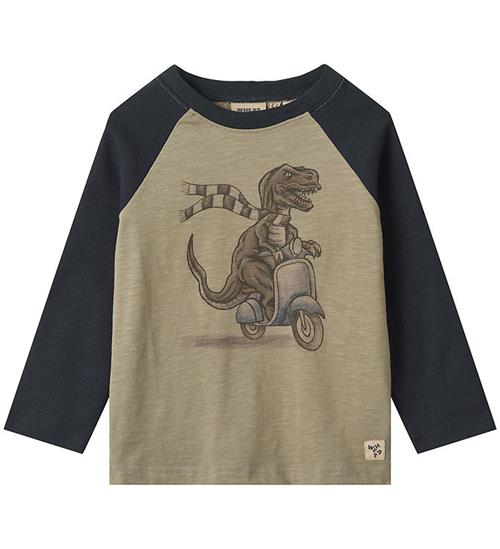 Se Wheat Wheat Bluse - TorbjÃ¸rn - Dry Sage ved KidsWorld