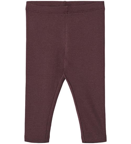 Se Wheat Leggings - Rib - Maddy - Eggplant ved KidsWorld