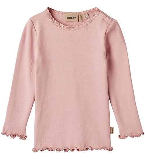 Se Wheat Bluse - Rib - Reese - Rose Frost ved KidsWorld