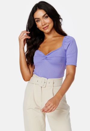 BUBBLEROOM Robyn short sleeve top Purple S