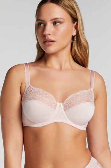 Hunkemöller Ikke-formstøbt bøjle-bh Sophie pink