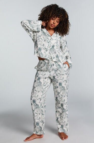 Hunkemöller Petite pyjamasbukser hvid