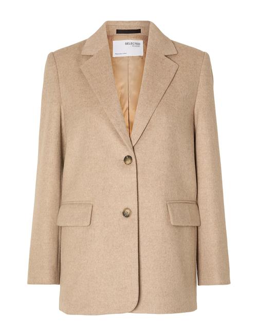 Selected Femme Slfsasja Wool Blazer B Selected Femme Beige