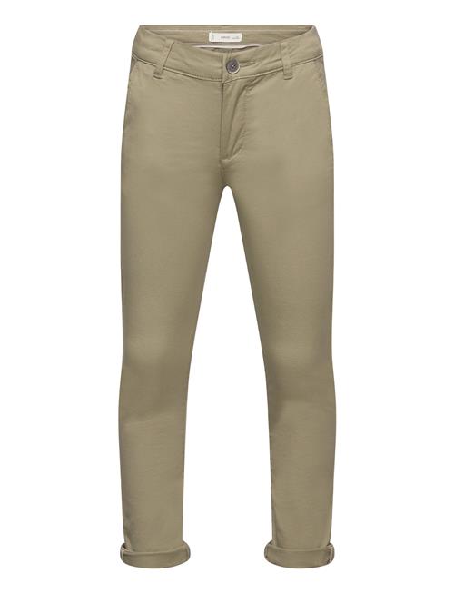 Se Mango Cotton Chinos Mango Khaki ved Booztlet