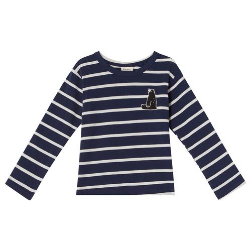 Se Kuling GOTS Athens Stribet Langærmet T-shirt Navyblå | Marine blå | 74/80 cm ved Babyshop