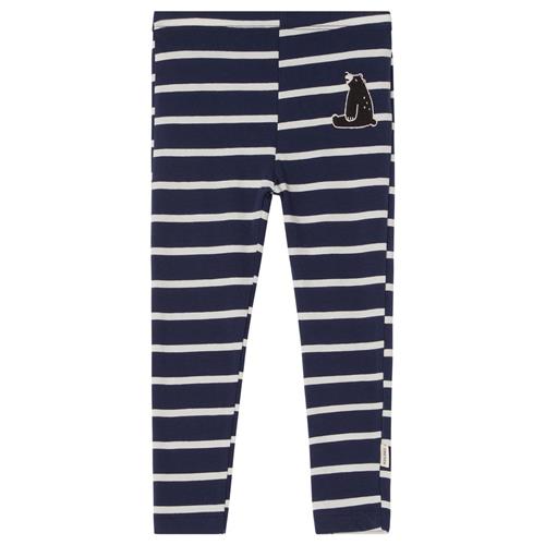 Kuling GOTS Serrai Stribede Leggings Navyblå | Marine blå | 110/116 cm
