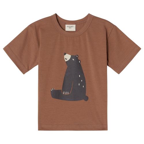 Kuling GOTS Santorini T-shirt Black Bear | Brun | 110/116 cm