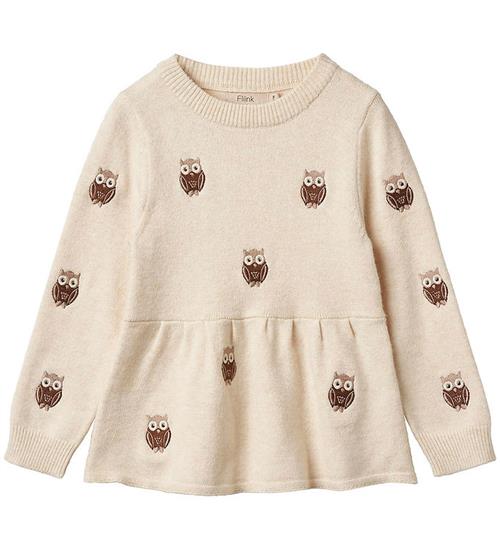 Se Fliink Bluse - Alon Owl - Sandshell ved KidsWorld