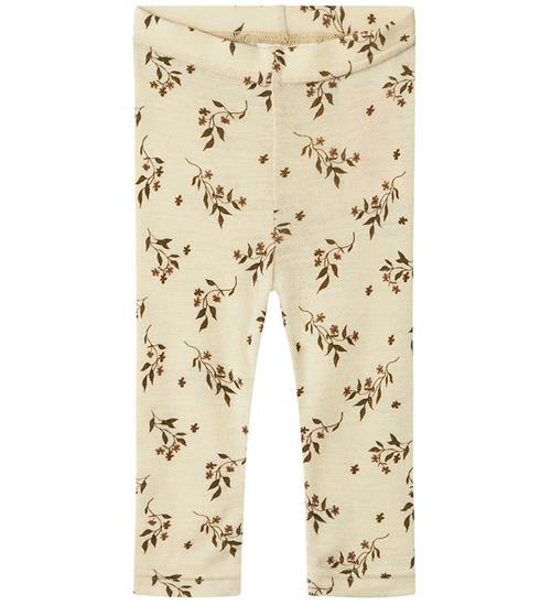 Se Lil Atelier Leggings - Uld/Modal - NbfNimo - Sandshell ved KidsWorld