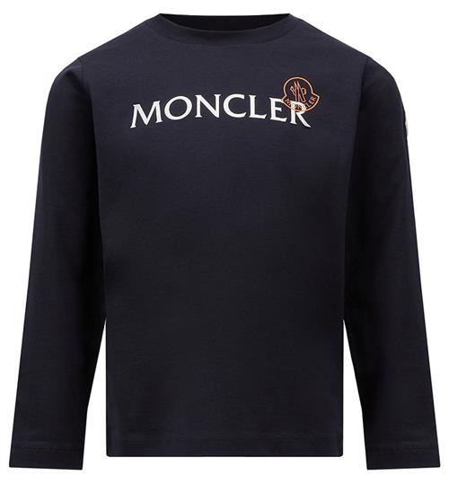 Se Moncler Bluse - Medium Blue m. Hvid ved KidsWorld