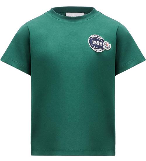 Se Moncler T-shirt - MÃ¸rkegrÃ¸n ved KidsWorld