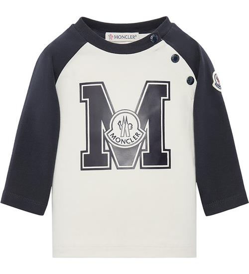 Moncler Bluse - Hvid/Navy