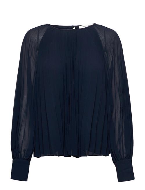 Se Samsøe Samsøe Annmari Blouse 6621 Samsøe Samsøe Blue ved Booztlet