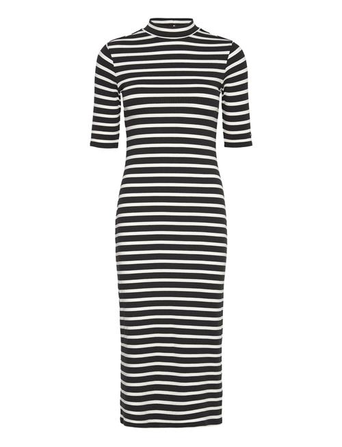 Tommy Hilfiger Slim 5X2 Rib Stripe Midi Drs 1/2 Tommy Hilfiger Navy