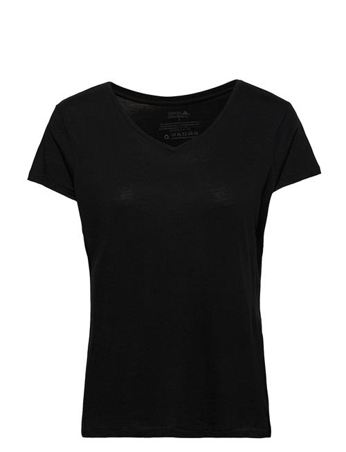 Se Danish Endurance Women's Modal V-Neck T-Shirt 1-Pack Danish Endurance Black ved Booztlet