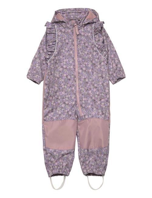 name it Nmfalfa08 Softshell Suit Small Flower Fo Name It Purple